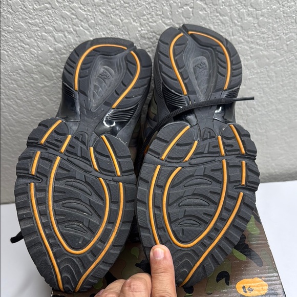 Asics Bape Camo Green and Orange Boys US size 6.5 - Picture 6 of 6